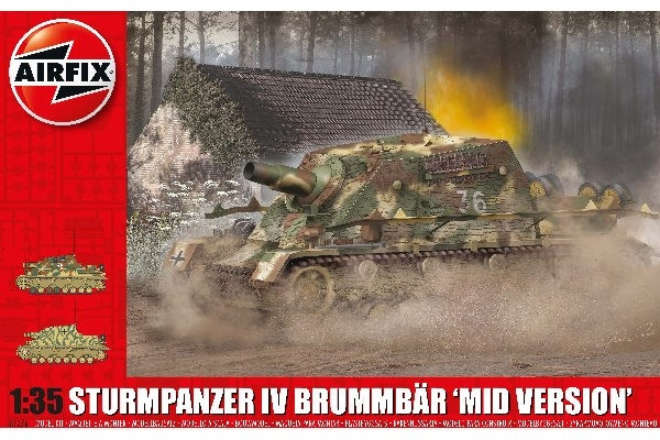 AIRFIX Sturmpanzer IV Brummbar (Mid Version) in the group Sport, leisure & Hobby / Hobby / Plastic models / Military vehicles (land) at TP E-commerce Nordic AB (C29567)