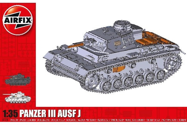 AIRFIX Panzer III AUSF J in the group Sport, leisure & Hobby / Hobby / Plastic models / Military vehicles (land) at TP E-commerce Nordic AB (C29569)