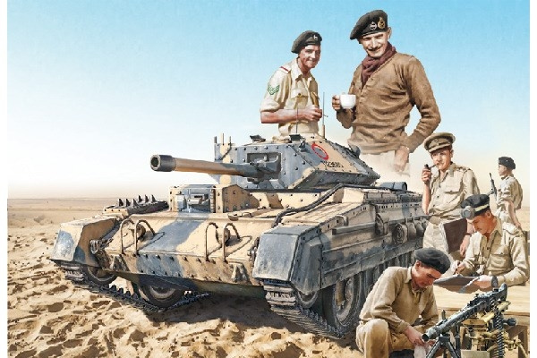 ITALERI 1:35 Crusader Mk.III & British Tank Crew in the group Sport, leisure & Hobby / Hobby / Plastic models / Military vehicles (land) at TP E-commerce Nordic AB (C29795)