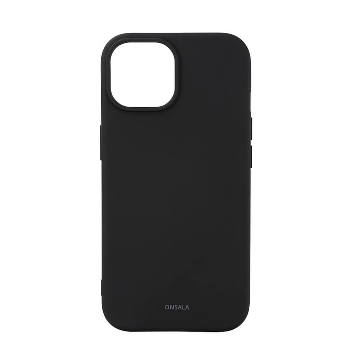 Onsala Phone Case with Silicone Feel MagSeries Black - iPhone 13/14/15 in the group SMARTPHONE & TABLETS / Phone cases / Apple / iPhone 15 at TP E-commerce Nordic AB (C30361)