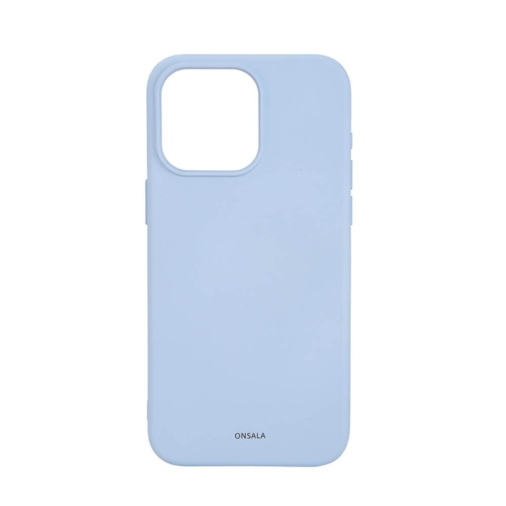 Onsala Phone Case with Silicone Feel MagSeries Light Blue - iPhone 15 Pro Max in the group SMARTPHONE & TABLETS / Phone cases / Apple / iPhone 15 at TP E-commerce Nordic AB (C30371)