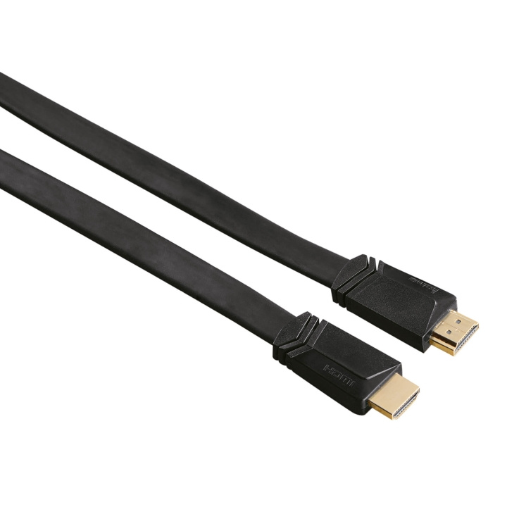 Hama High Speed HDMI™ Cable, plug - plug, flat, Ethernet, 3.0 m in the group HOME ELECTRONICS / Cables & Adapters / HDMI / Cables at TP E-commerce Nordic AB (C30874)