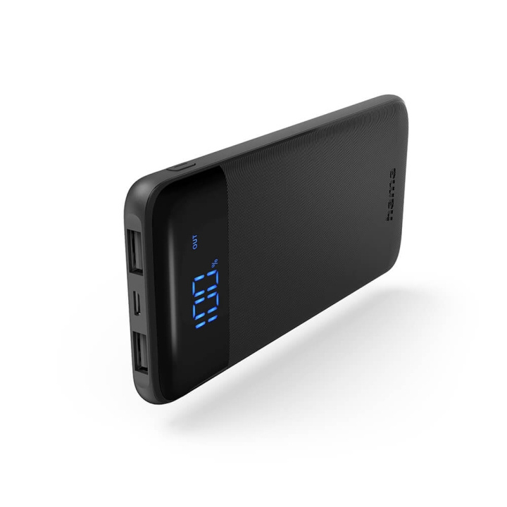 Hama Powerbank Led 10000mAh Anthracite in the group SMARTPHONE & TABLETS / Chargers & Cables / Powerbanks at TP E-commerce Nordic AB (C30999)