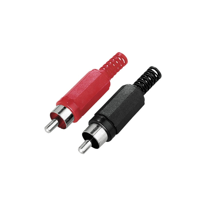 Hama Plug RCA Solderable Male 2-pack in the group HOME ELECTRONICS / Cables & Adapters / RCA / Adapters at TP E-commerce Nordic AB (C31035)