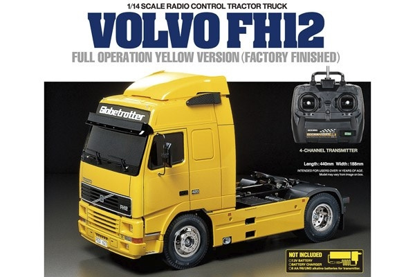 TAMIYA 1:14 R/C Full Option - Volvo FH12 Yellow in the group TOYS, KIDS & BABY PRODUCTS / Radio controlled / RC cars at TP E-commerce Nordic AB (C31492)