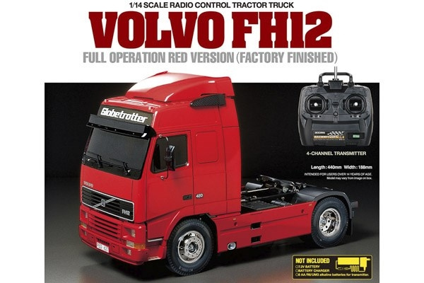 TAMIYA 1:14 R/C Full Option - Volvo FH12 Red in the group TOYS, KIDS & BABY PRODUCTS / Radio controlled / RC cars at TP E-commerce Nordic AB (C31544)