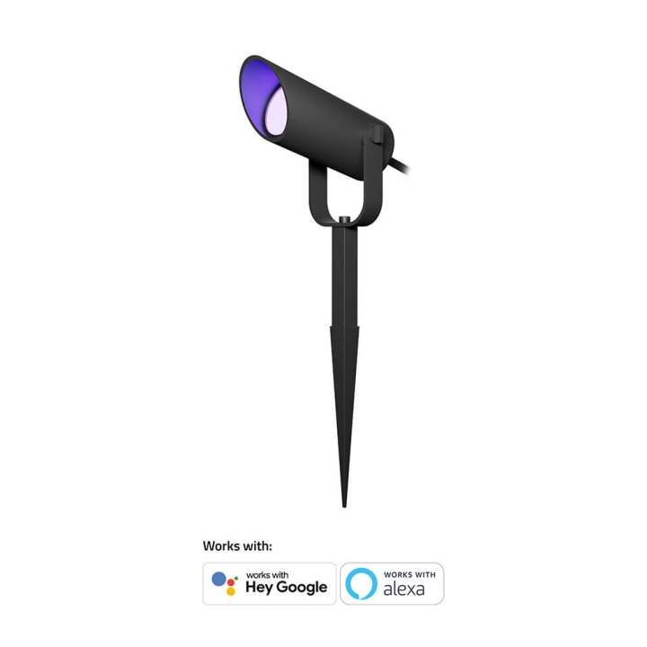 Hombli Outdoor Smart Spot Light 1-pack RGB CCT Black in the group HOME, HOUSEHOLD & GARDEN / Electricity & Lighting / Outdoor lighting / Garden lighting at TP E-commerce Nordic AB (C32318)