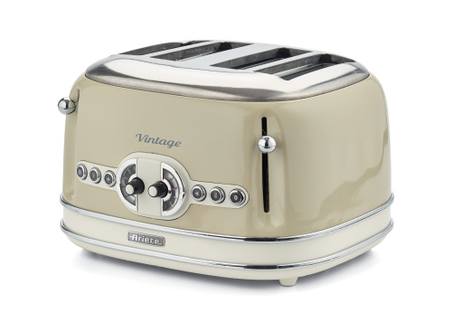 Ariete Brödrost för 4 skivor, vintage, Beige in the group HOME, HOUSEHOLD & GARDEN / Household appliances / Toasters & Bread grills / Toasters at TP E-commerce Nordic AB (C32326)