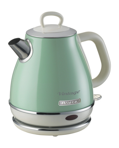 Ariete Vattenkokare 1 liter, vintage, Grön in the group HOME, HOUSEHOLD & GARDEN / Household appliances / Water & Juice / Kettles at TP E-commerce Nordic AB (C32335)