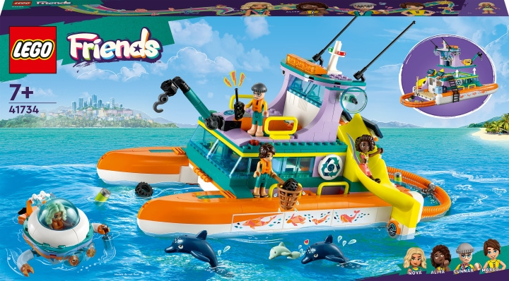 LEGO Friends 41734 - Sjöräddningsbåt in the group TOYS, KIDS & BABY PRODUCTS / Toys / Building toys / Lego at TP E-commerce Nordic AB (C32793)