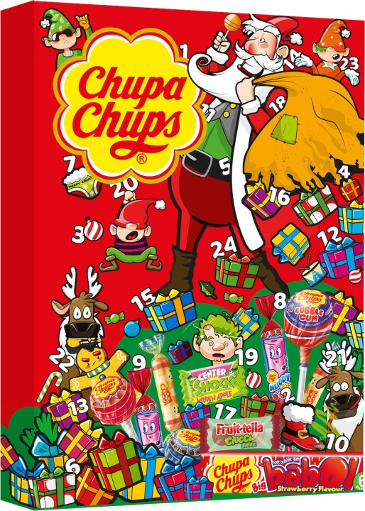 Chupa Chups Christmas calendar, 210,6 g in the group TOYS, KIDS & BABY PRODUCTS / Toys / Advent calendar at TP E-commerce Nordic AB (C32975)