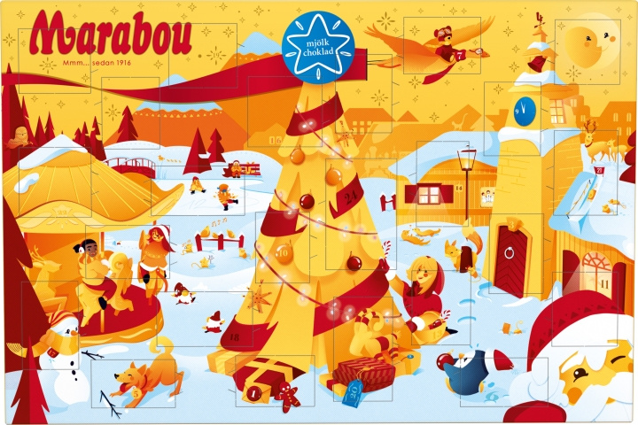 Marabou Advent Calendar, 200 g in the group TOYS, KIDS & BABY PRODUCTS / Toys / Advent calendar at TP E-commerce Nordic AB (C32978)