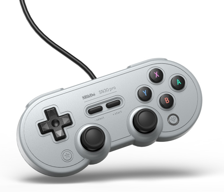 8BitDo SN30 Pro USB Game Controller, Grey, Switch / PC in the group HOME ELECTRONICS / Game consoles & Accessories / Nintendo Switch / Accessories at TP E-commerce Nordic AB (C33315)