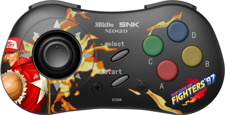 8BitDo NEOGEO Wireless Pad, Terry Bogard Edition, Windows / Android / NEOGEO mini in the group COMPUTERS & PERIPHERALS / GAMING / Gaming accessories at TP E-commerce Nordic AB (C33521)