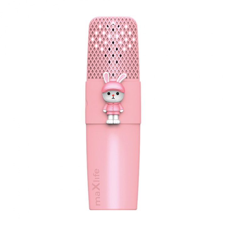 Maxlife Animal MXBM-500 - Bluetooth Karaoke-Mikrofon med högtalare, Rosa in the group HOME ELECTRONICS / Audio & Picture / Handheld Microphones at TP E-commerce Nordic AB (C33686)