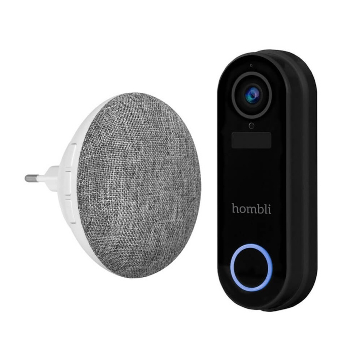 Hombli Smart Doorbell Pack Black in the group HOME, HOUSEHOLD & GARDEN / Smart home / Smart doorbells at TP E-commerce Nordic AB (C35248)