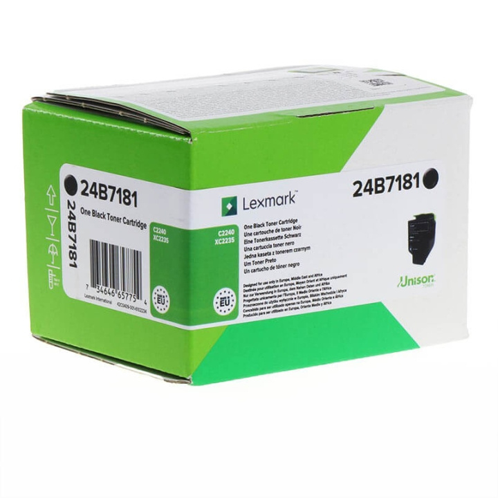 Lexmark Toner 24B7181 Black, Return in the group COMPUTERS & PERIPHERALS / Printers & Accessories / Ink & Toner / Toner / Lexmark at TP E-commerce Nordic AB (C36651)