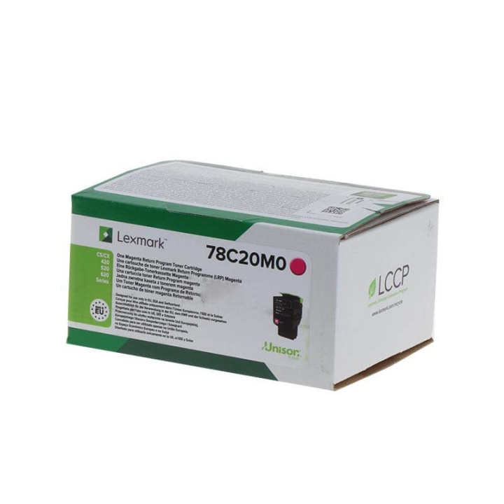 Lexmark Toner 78C20M0 Magenta, Return in the group COMPUTERS & PERIPHERALS / Printers & Accessories / Ink & Toner / Toner / Lexmark at TP E-commerce Nordic AB (C36723)