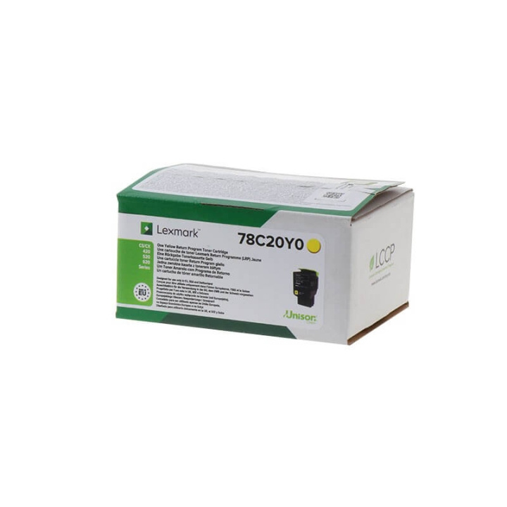 Lexmark Toner 78C20Y0 Yellow, Return in the group COMPUTERS & PERIPHERALS / Printers & Accessories / Ink & Toner / Toner / Lexmark at TP E-commerce Nordic AB (C36724)