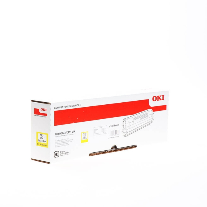 OKI Toner 44844505 Yellow in the group COMPUTERS & PERIPHERALS / Printers & Accessories / Ink & Toner / Toner / OKI at TP E-commerce Nordic AB (C36848)