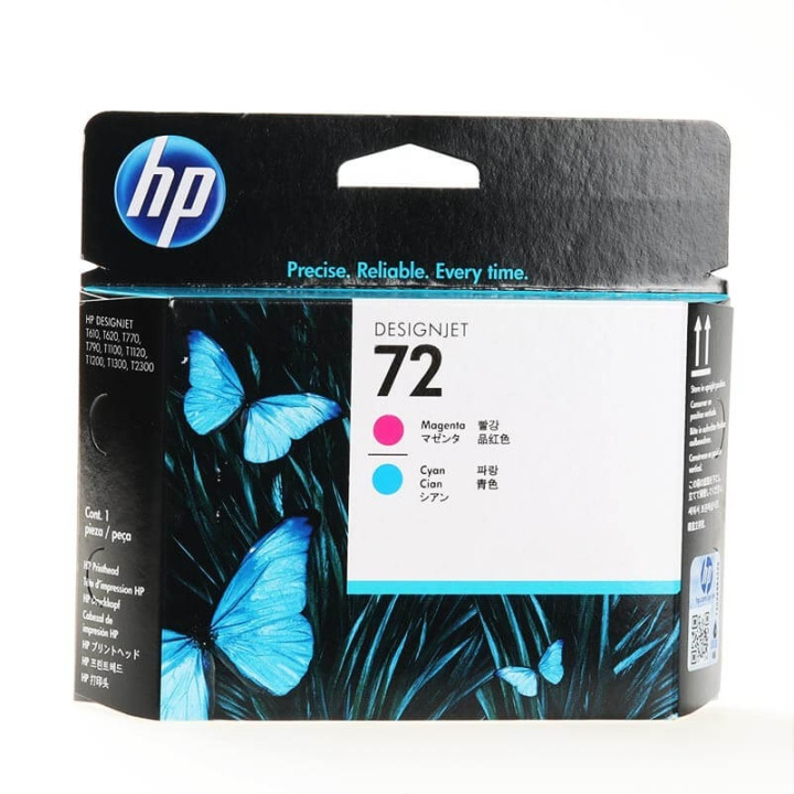 HP Printerhead C9383A 72 Cyan/Magenta in the group COMPUTERS & PERIPHERALS / Printers & Accessories / Printers / Inkjet printers at TP E-commerce Nordic AB (C37297)