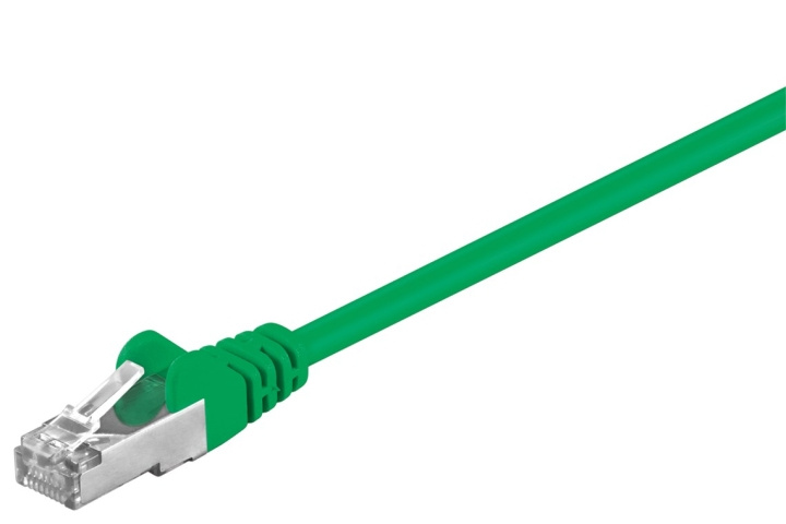 Goobay CAT 5e Patch Cable, F/UTP, green copper-clad aluminium wire (CCA) in the group COMPUTERS & PERIPHERALS / Computer cables / Network cables / Cat5e at TP E-commerce Nordic AB (C38974)