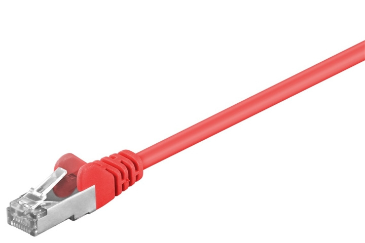 Goobay CAT 5e Patch Cable, SF/UTP, red copper-clad aluminium wire (CCA) in the group COMPUTERS & PERIPHERALS / Computer cables / Network cables / Cat5e at TP E-commerce Nordic AB (C39187)