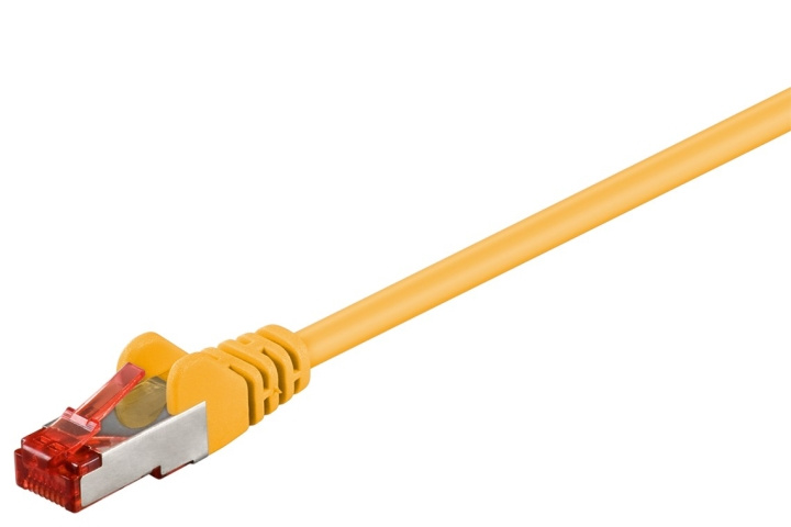 Goobay CAT 6 Patch Cable S/FTP (PiMF), yellow copper conductor (CU), halogen-free cable sheath (LSZH) in the group COMPUTERS & PERIPHERALS / Computer cables / Network cables / Cat6 at TP E-commerce Nordic AB (C39248)