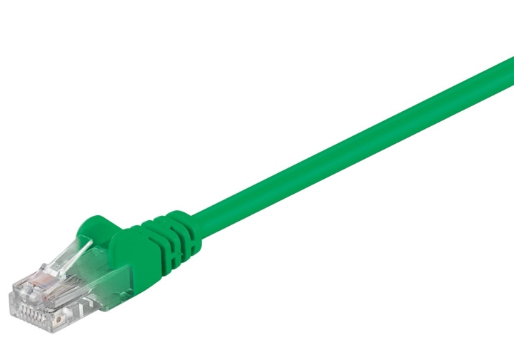 Goobay CAT 5e Patch Cable, U/UTP, green copper-clad aluminium wire (CCA) in the group COMPUTERS & PERIPHERALS / Computer cables / Network cables / Cat5e at TP E-commerce Nordic AB (C39260)