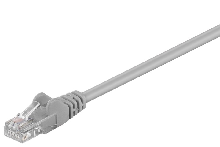 Goobay CAT 5e Patch Cable, U/UTP, grey copper-clad aluminium wire (CCA) in the group COMPUTERS & PERIPHERALS / Computer cables / Network cables / Cat5e at TP E-commerce Nordic AB (C39273)