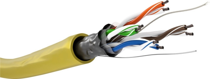 Goobay CAT 5e Network Cable, F/UTP, 100 m, yellow Copper-clad aluminium wire (CCA), AWG 26/7 (stranded), PVC cable sheath in the group COMPUTERS & PERIPHERALS / Computer cables / Network cables / Cat5e at TP E-commerce Nordic AB (C39583)