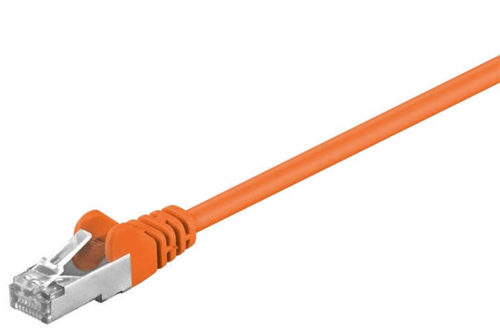 Goobay CAT 5e Patch Cable, F/UTP, orange copper-clad aluminium wire (CCA) in the group COMPUTERS & PERIPHERALS / Computer cables / Network cables / Cat5e at TP E-commerce Nordic AB (C39606)