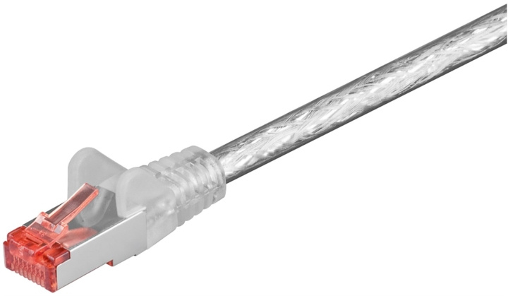 Goobay CAT 6 Patch Cable S/FTP (PiMF), transparent copper conductor (CU), halogen-free cable sheath (LSZH) in the group COMPUTERS & PERIPHERALS / Computer cables / Network cables / Cat6 at TP E-commerce Nordic AB (C39670)