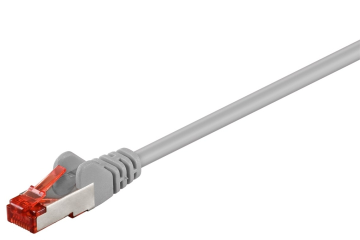 Goobay CAT 6 Patch Cable, S/FTP (PiMF), grey copper-clad aluminium wire (CCA) in the group COMPUTERS & PERIPHERALS / Computer cables / Network cables / Cat6 at TP E-commerce Nordic AB (C39677)