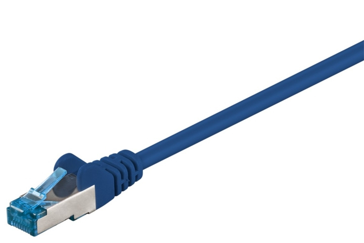 Goobay CAT 6A Patch Cable, S/FTP (PiMF), blue copper conductor (CU), halogen-free cable sheath (LSZH) in the group COMPUTERS & PERIPHERALS / Computer cables / Network cables / Cat6 at TP E-commerce Nordic AB (C39683)