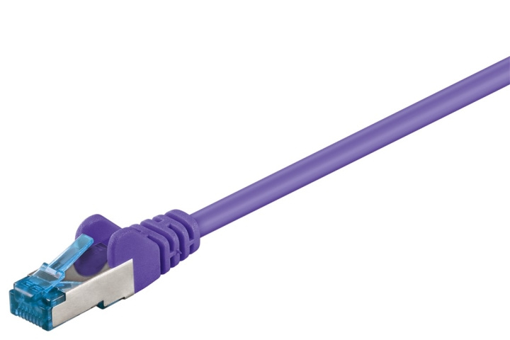 Goobay CAT 6A Patch Cable, S/FTP (PiMF), violet copper conductor (CU), halogen-free cable sheath (LSZH) in the group COMPUTERS & PERIPHERALS / Computer cables / Network cables / Cat6 at TP E-commerce Nordic AB (C39691)