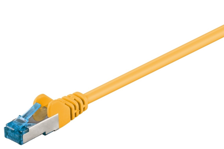 Goobay CAT 6A Patch Cable, S/FTP (PiMF), yellow copper conductor (CU), halogen-free cable sheath (LSZH) in the group COMPUTERS & PERIPHERALS / Computer cables / Network cables / Cat6 at TP E-commerce Nordic AB (C39757)