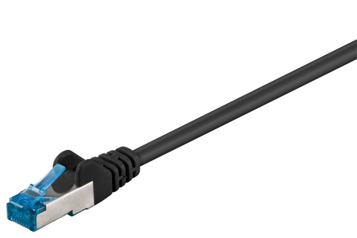 Goobay CAT 6A Patch Cable, S/FTP (PiMF), black copper conductor (CU), halogen-free cable sheath (LSZH) in the group COMPUTERS & PERIPHERALS / Computer cables / Network cables / Cat6 at TP E-commerce Nordic AB (C39809)