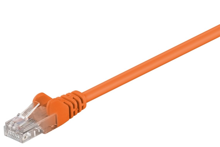 Goobay CAT 5e Patch Cable, U/UTP, orange copper-clad aluminium wire (CCA) in the group COMPUTERS & PERIPHERALS / Computer cables / Network cables / Cat5e at TP E-commerce Nordic AB (C39831)