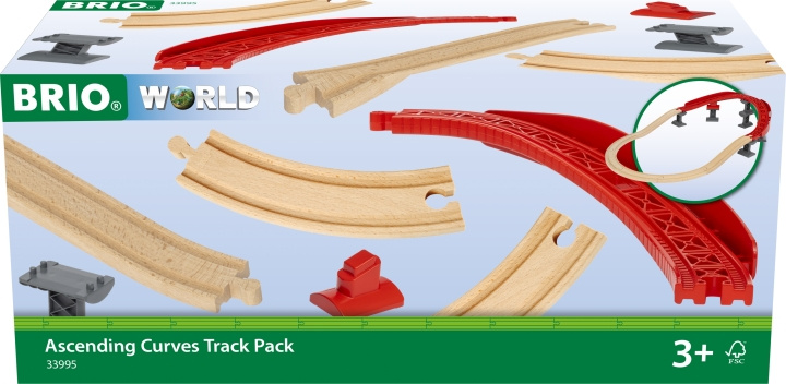 BRIO World 33995 Uppåtgående kurvor spårset in the group TOYS, KIDS & BABY PRODUCTS / Toys / Building toys / Brio train tracks at TP E-commerce Nordic AB (C40435)