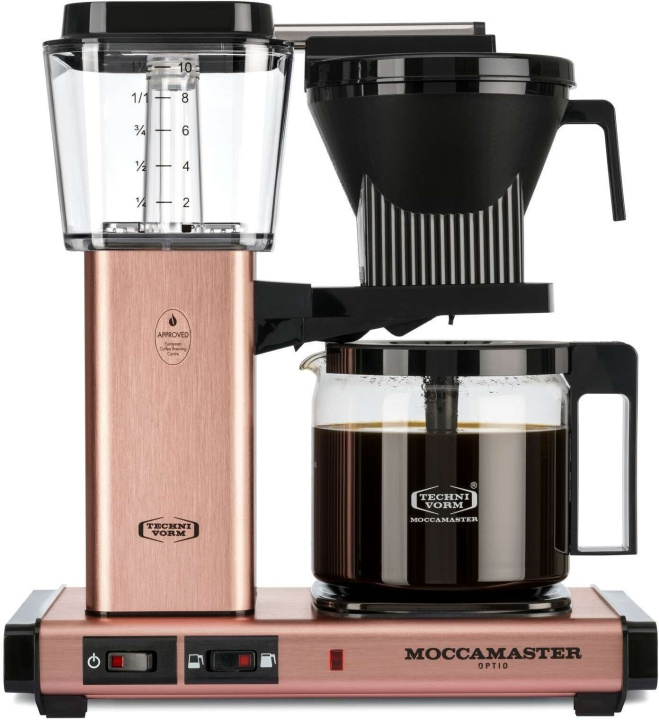 Moccamaster Optio -kahvinkeitin, ruusukulta in the group HOME, HOUSEHOLD & GARDEN / Household appliances / Coffee makers and accessories / Drip coffee makers at TP E-commerce Nordic AB (C40904)