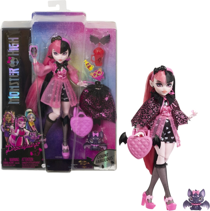 Monster High Core Draculaura -muotinukke in the group TOYS, KIDS & BABY PRODUCTS / Toys / Docks & Accessories at TP E-commerce Nordic AB (C40932)