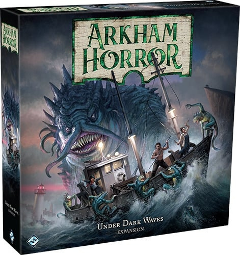 Enigma Arkham Horror Under Dark Waves -lisäosa in the group TOYS, KIDS & BABY PRODUCTS / Toys / Board games / Family Games at TP E-commerce Nordic AB (C41031)