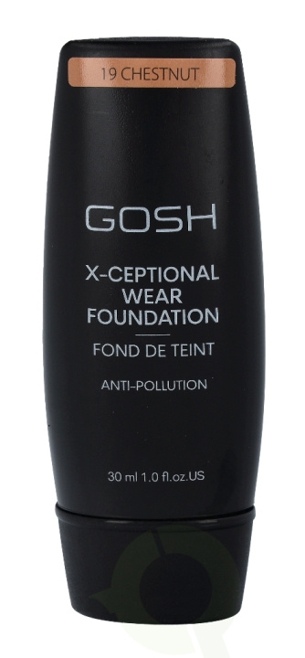 Gosh X-Ceptional Wear Foundation Long Lasting Makeup 30 ml 19 Chestnut in the group BEAUTY & HEALTH / Makeup / Facial makeup / Foundation at TP E-commerce Nordic AB (C41481)