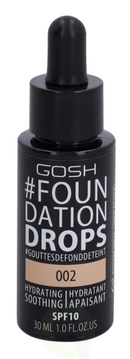 Gosh Foundation Drops SPF10 30 ml #002 Ivory in the group BEAUTY & HEALTH / Makeup / Facial makeup / Foundation at TP E-commerce Nordic AB (C41482)