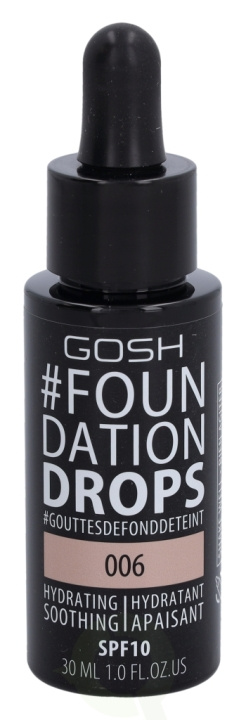 Gosh Foundation Drops SPF10 30 ml Tawney in the group BEAUTY & HEALTH / Makeup / Facial makeup / Foundation at TP E-commerce Nordic AB (C41484)