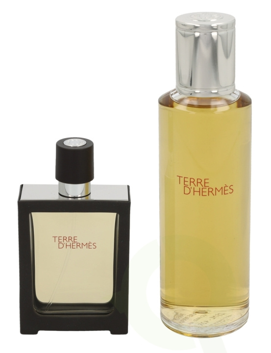 Hermes Terre D\'Hermes Giftset 155 ml Pure Perfume 30ml/Pure Perfume Refill 125ml in the group BEAUTY & HEALTH / Gift sets / Gift sets for him at TP E-commerce Nordic AB (C42488)