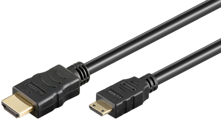 Goobay High Speed HDMI™ Cable with Ethernet (Mini) HDMI™ connector male (type A) > HDMI™ mini male (type C), 1 m in the group HOME ELECTRONICS / Cables & Adapters / HDMI / Cables at TP E-commerce Nordic AB (C42639)