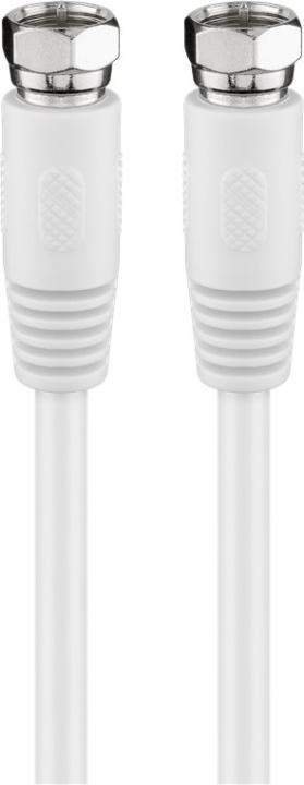 Goobay SAT Antenna Cable (80 dB), Double Shielded F plug > F plug (fully shielded), 1.5 m in the group HOME ELECTRONICS / Cables & Adapters / Antenna cables & Accessories / Antenna cables at TP E-commerce Nordic AB (C42723)