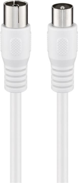 Goobay Antenna Cable (Class A, >85 dB), Double Shielded coaxial plug > coaxial socket (fully shielded), 1 m in the group HOME ELECTRONICS / Cables & Adapters / Antenna cables & Accessories / Antenna cables at TP E-commerce Nordic AB (C43180)